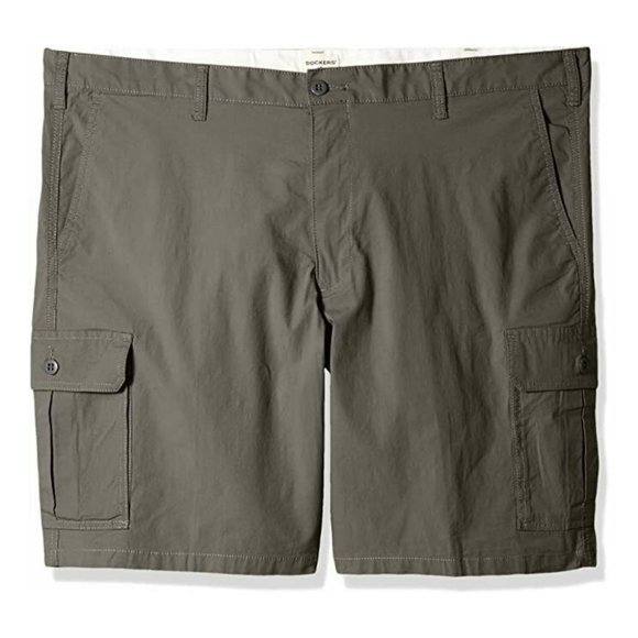 Dockers Big and Tall Cargo Shorts Grey Mens 52W